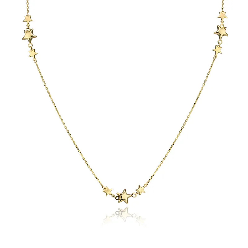 10k Yellow Gold Shooting Star Necklace