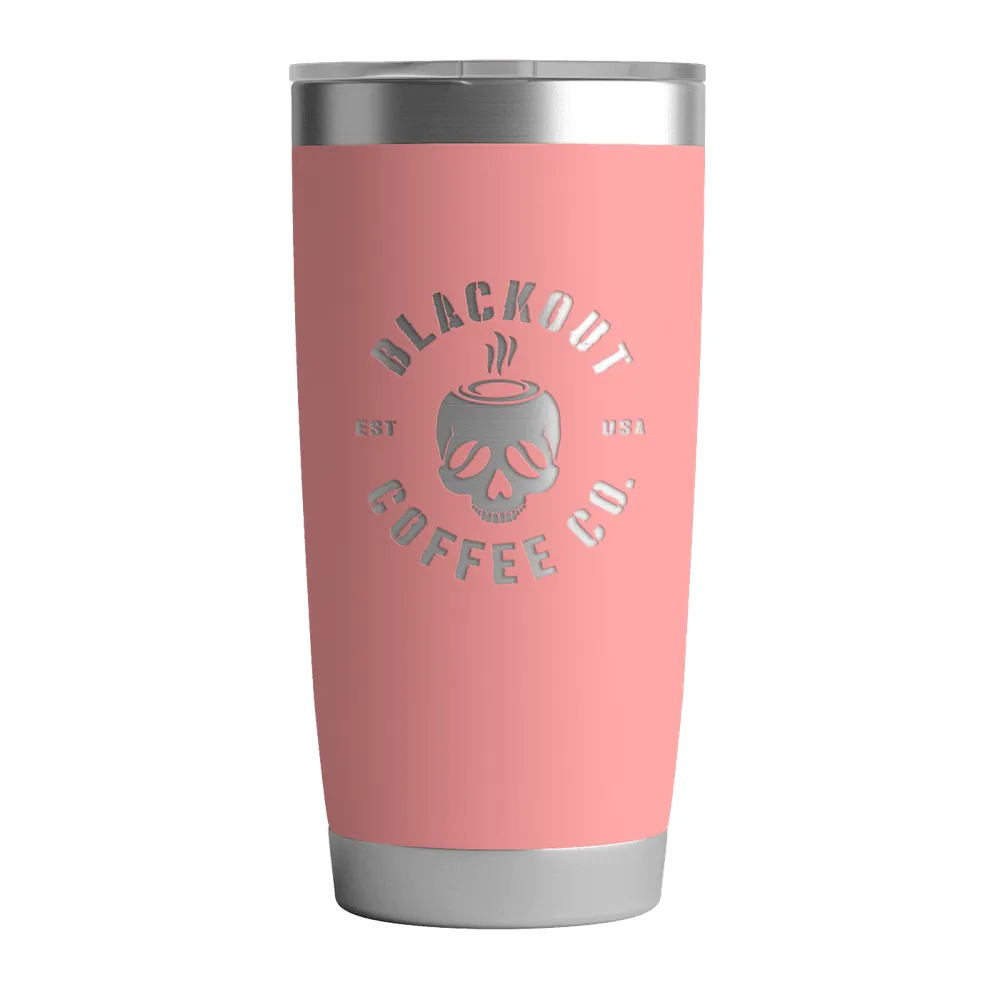 20 OZ Tumbler w/ Logo & US Flag In Pink