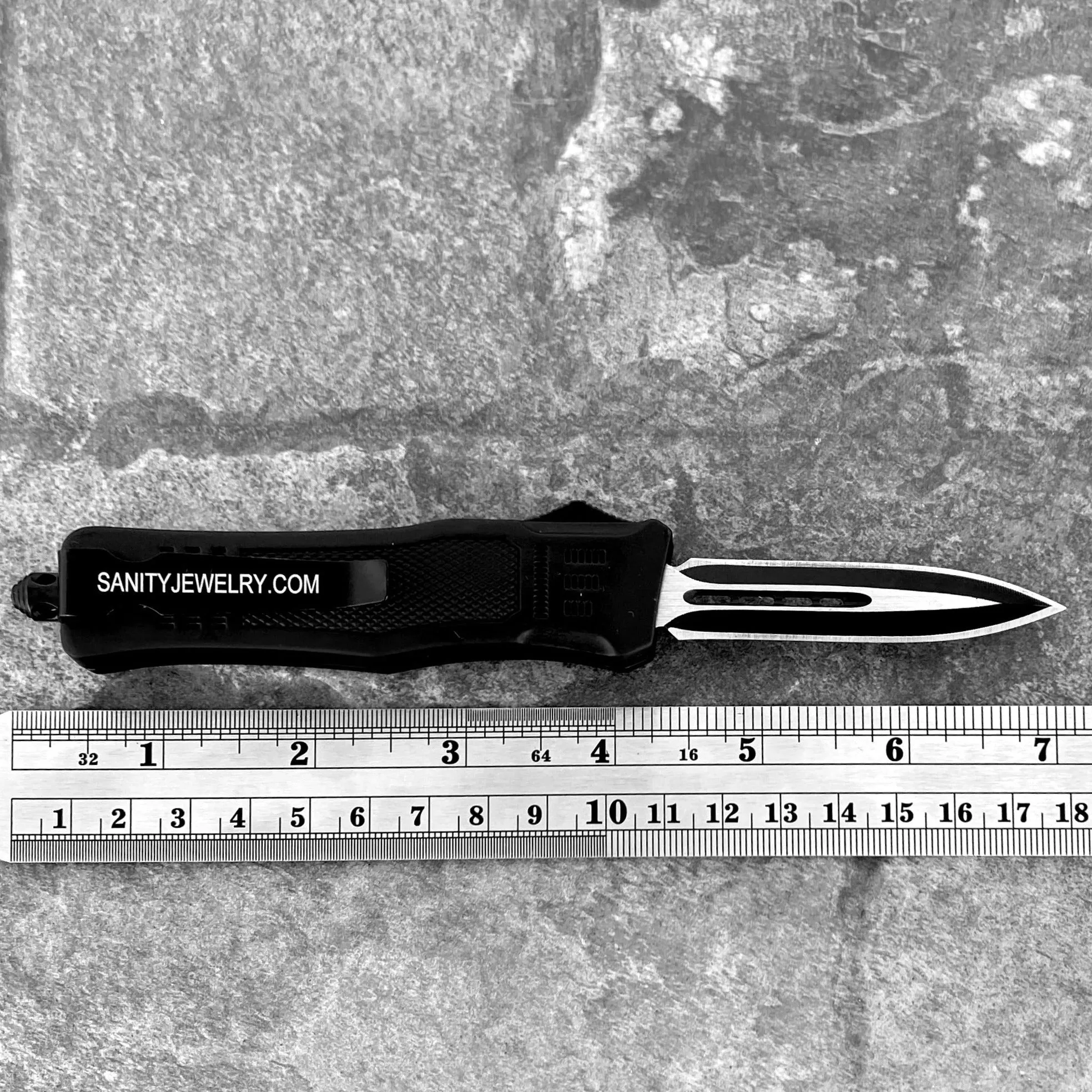7” Frank Nitti - Double Sided Skull Serrated - Small - SPUNDS