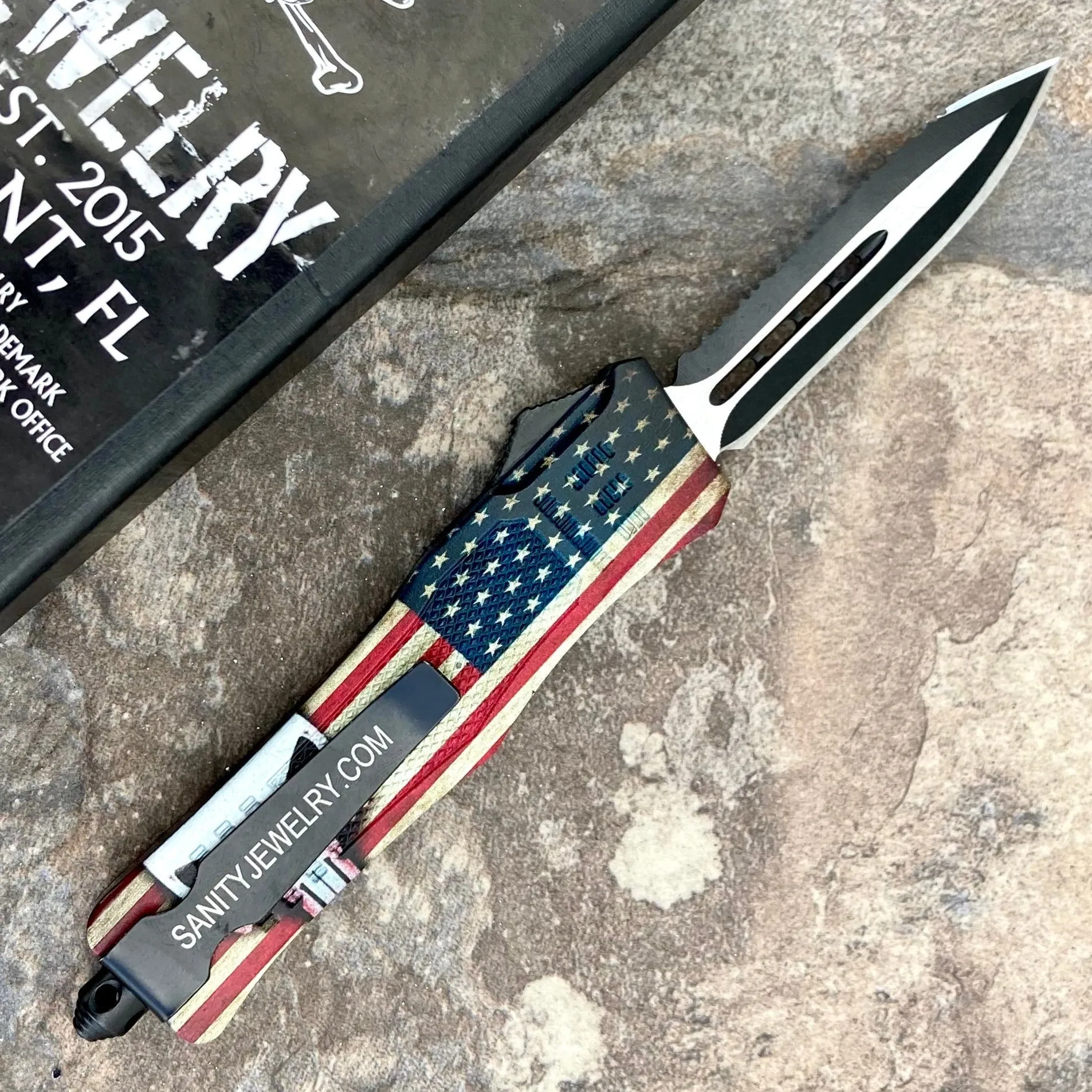 7” Frank Nitti - Double Sided Skull Serrated - Small - SPUNDS