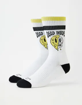 American Socks Dead Inside Socks - White