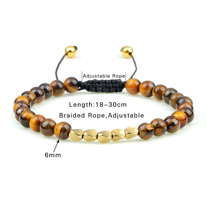 Atrani Tiger Eye Beaded Bracelet