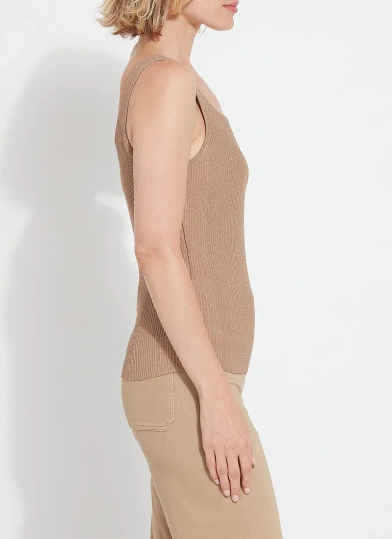 Avril Sculpting Tank in tanned by Lysse