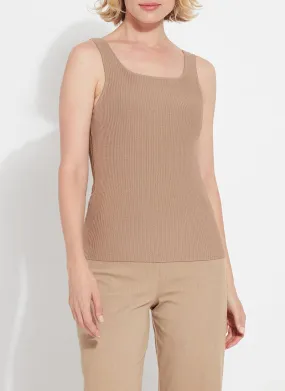 Avril Sculpting Tank in tanned by Lysse