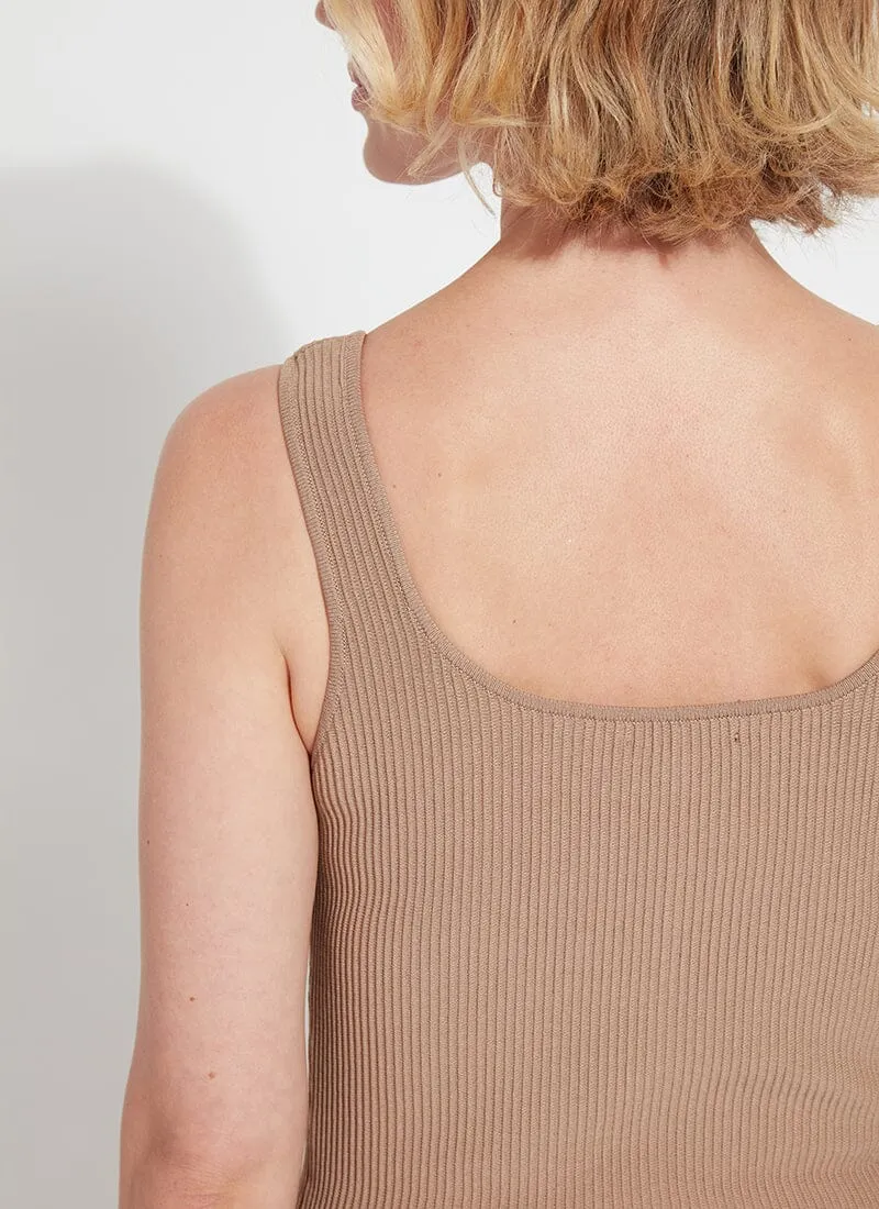 Avril Sculpting Tank in tanned by Lysse