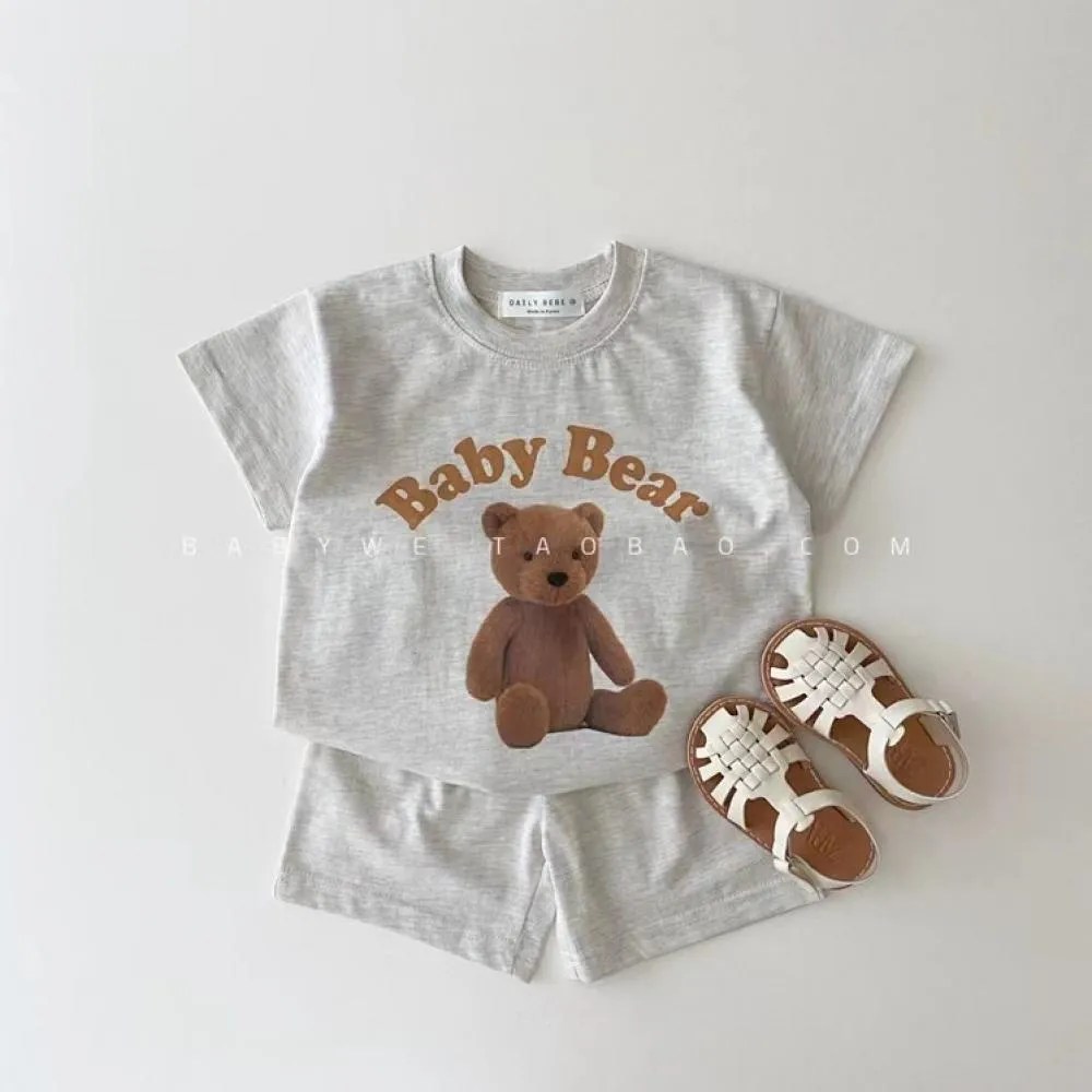 Baby GIrls Cartoon Top and Shorts Set Wholesale Girls Clothing