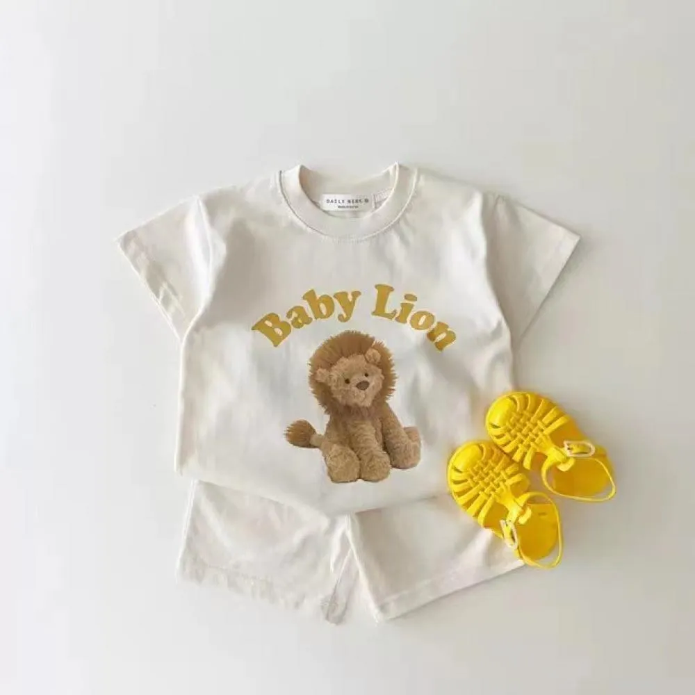 Baby GIrls Cartoon Top and Shorts Set Wholesale Girls Clothing