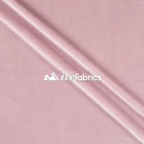 Blush Poly Spandex 4 Way Stretch Velvet Fabric/ super Soft