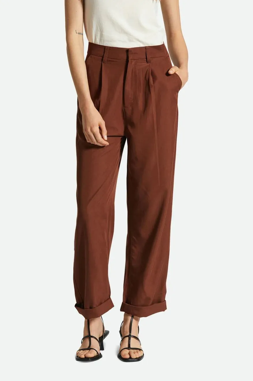 BRIXTON Women's Victory Trouser Pant Sepia