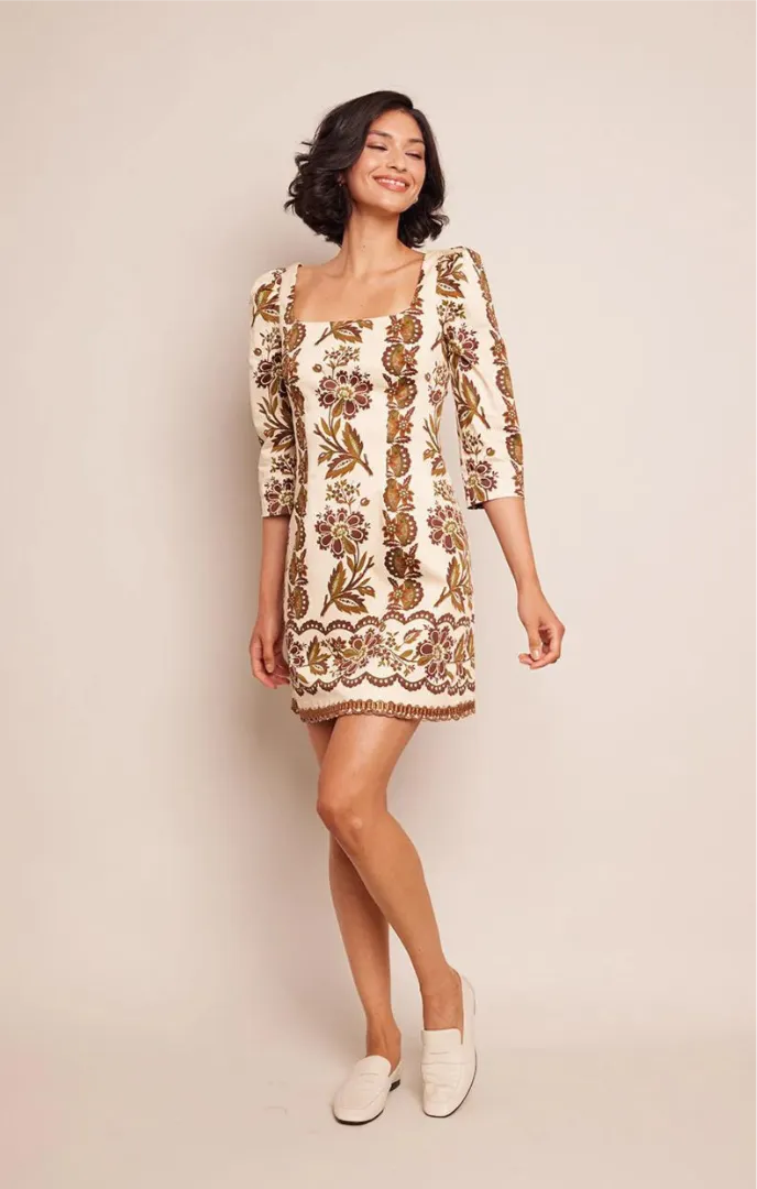 CARA CARA Belinda Mini Dress, Olive Renaissance