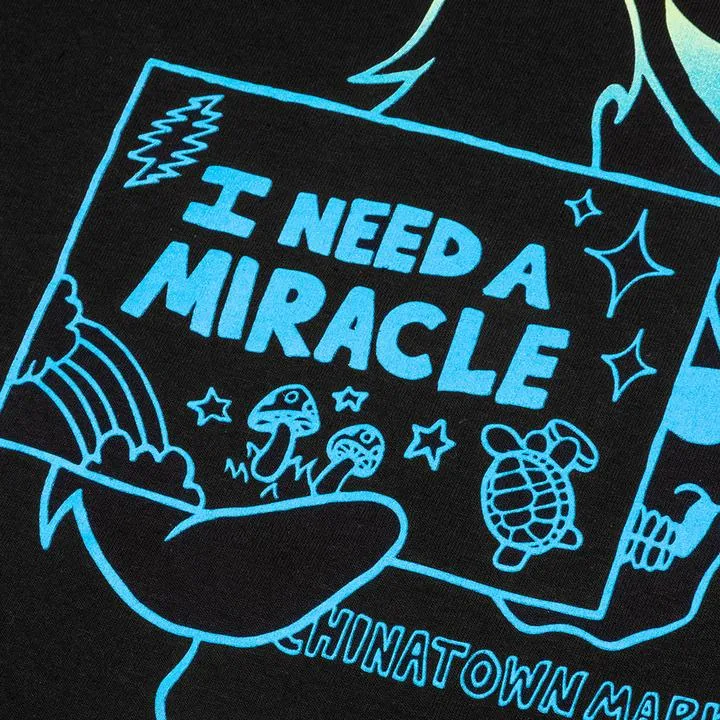 Chinatown market x grateful dead miracle hippie gradient tee black