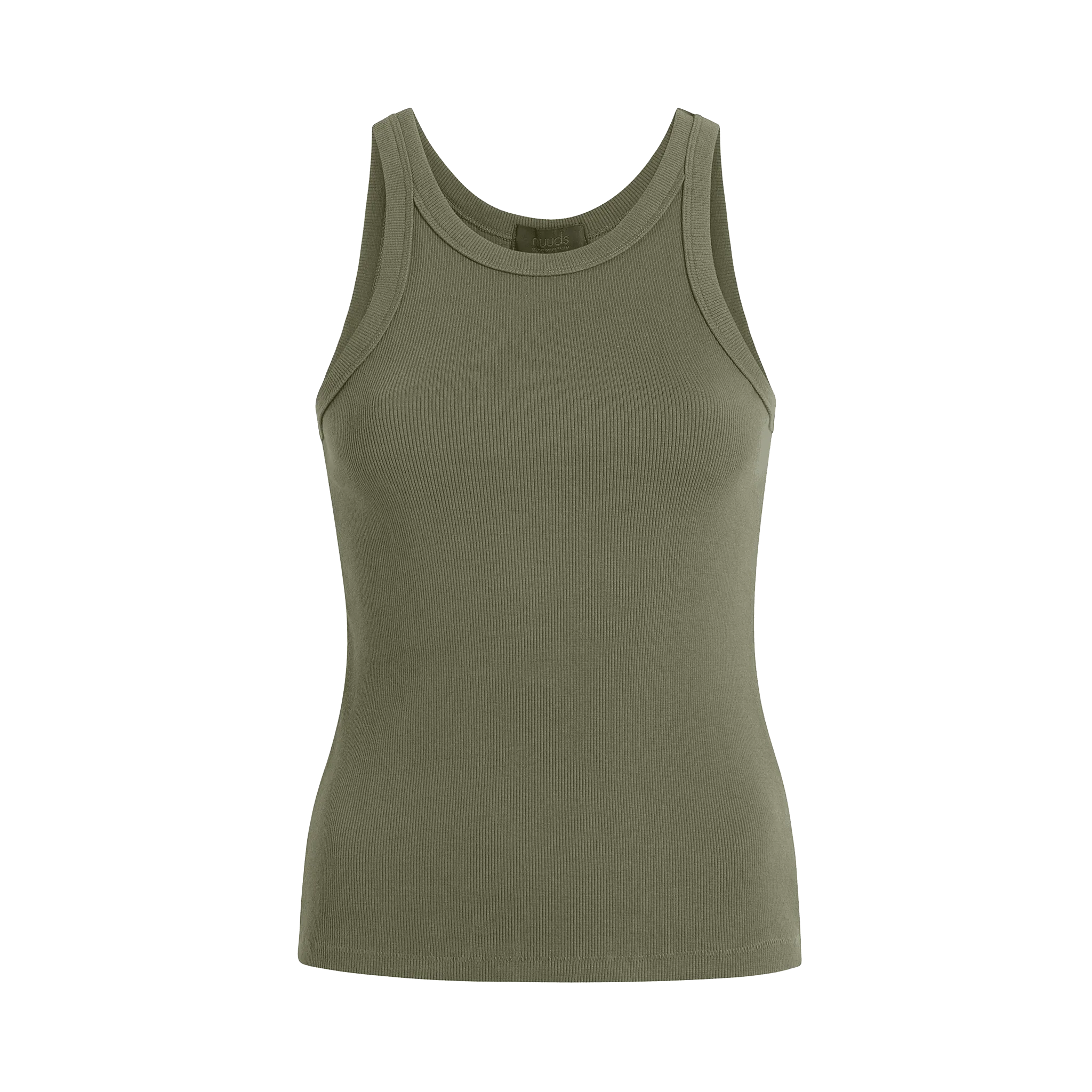 Essential Rib Tank Top | Olive
