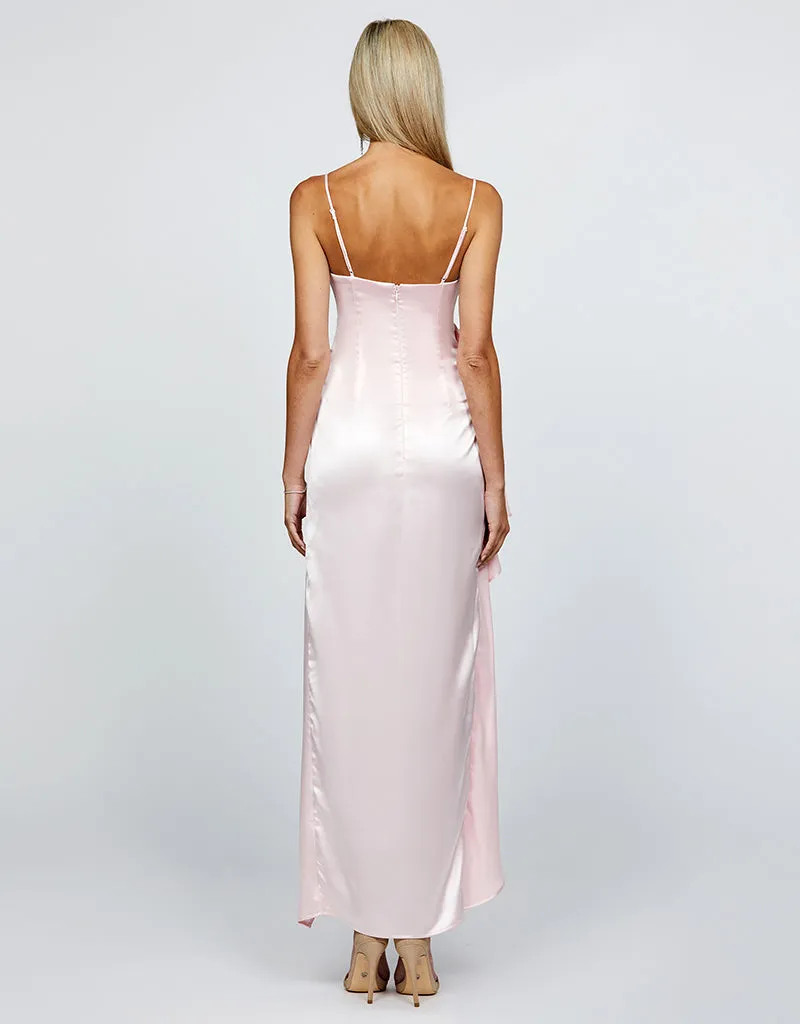 FERN STRAPLESS ROSETTE MAXI B67D44S