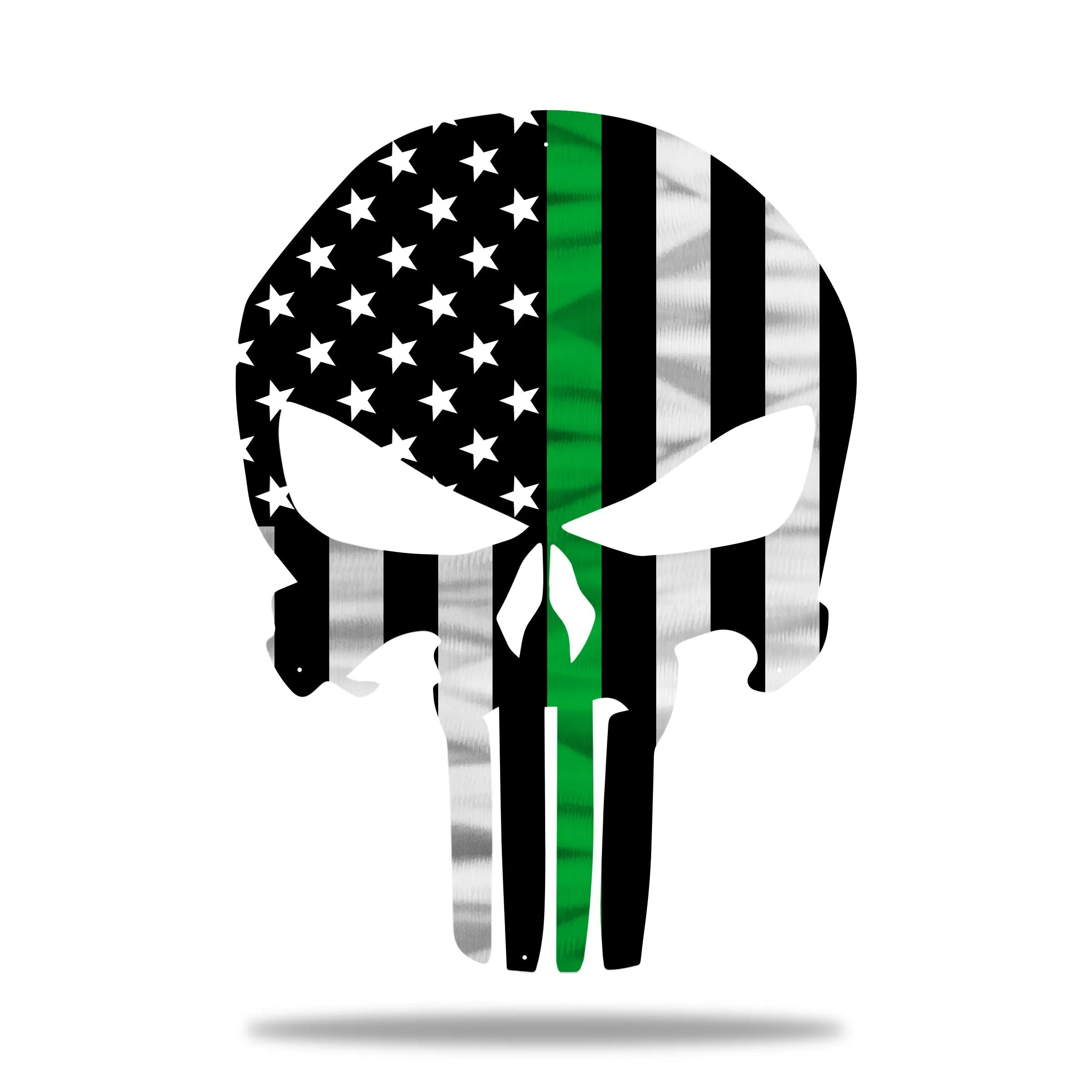 Firefighter Punisher Skull American Flag