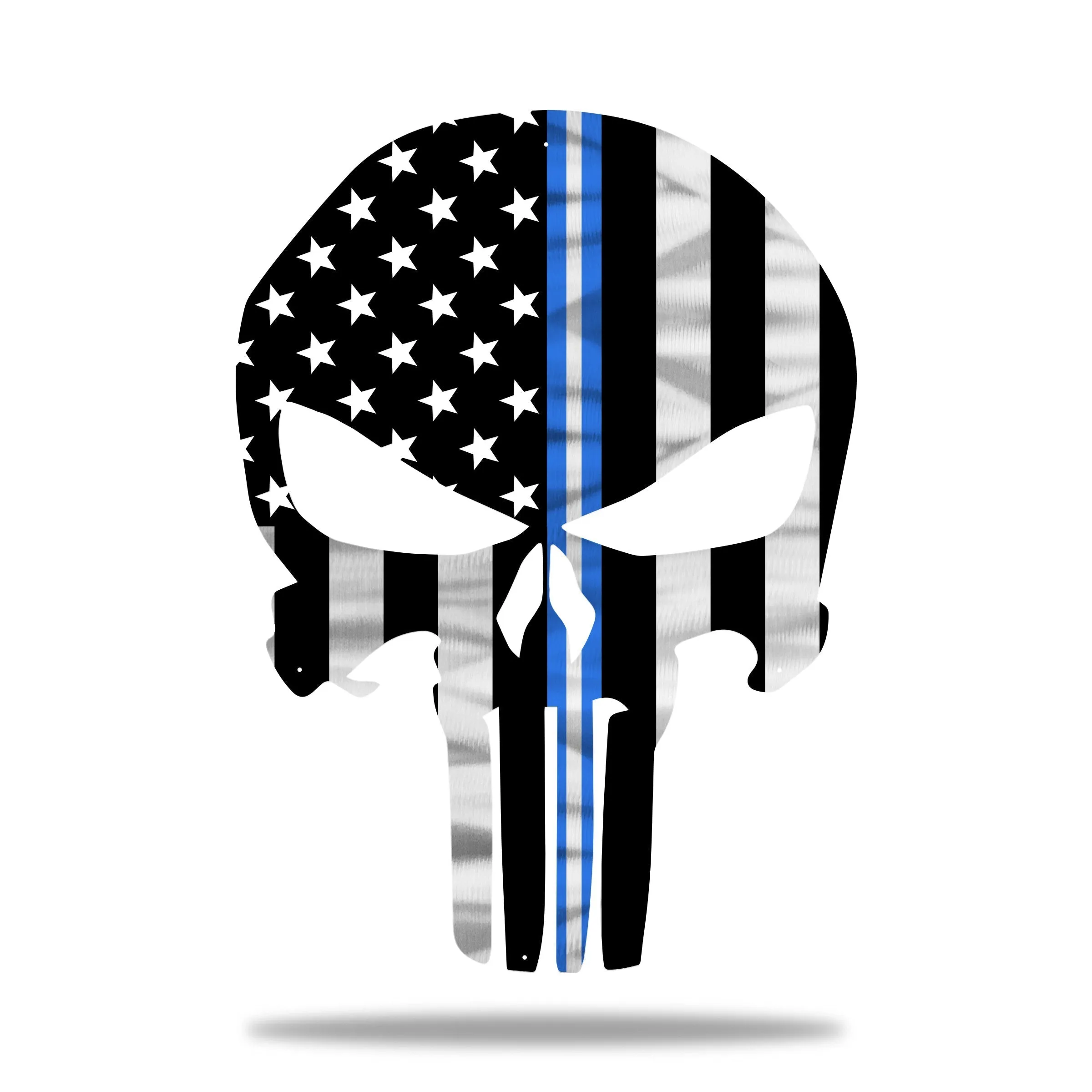 Firefighter Punisher Skull American Flag