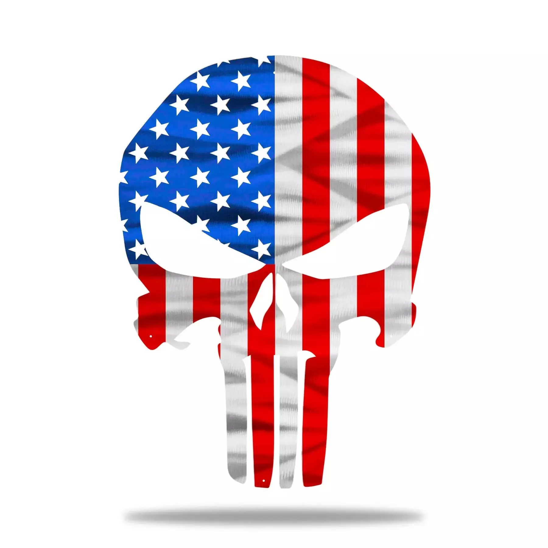 Firefighter Punisher Skull American Flag