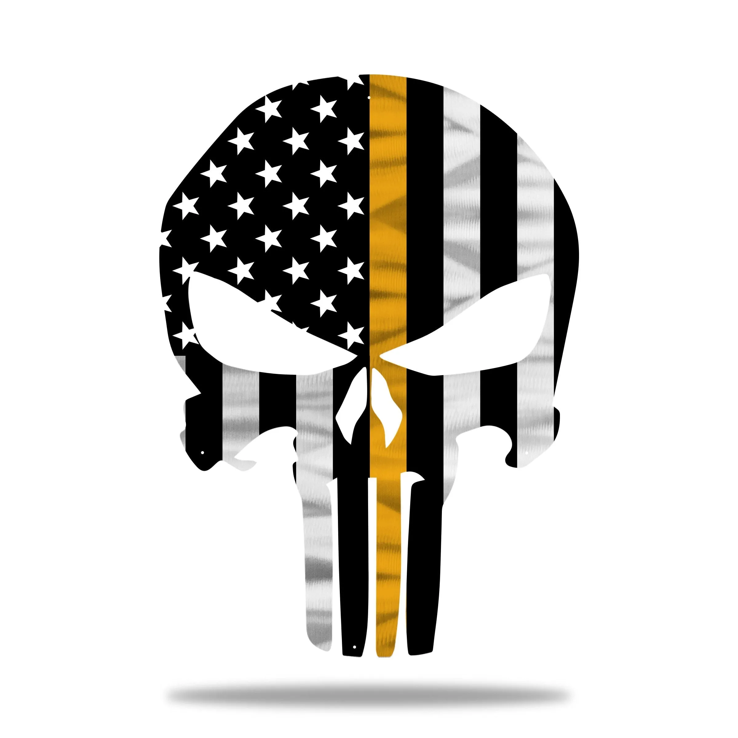 Firefighter Punisher Skull American Flag