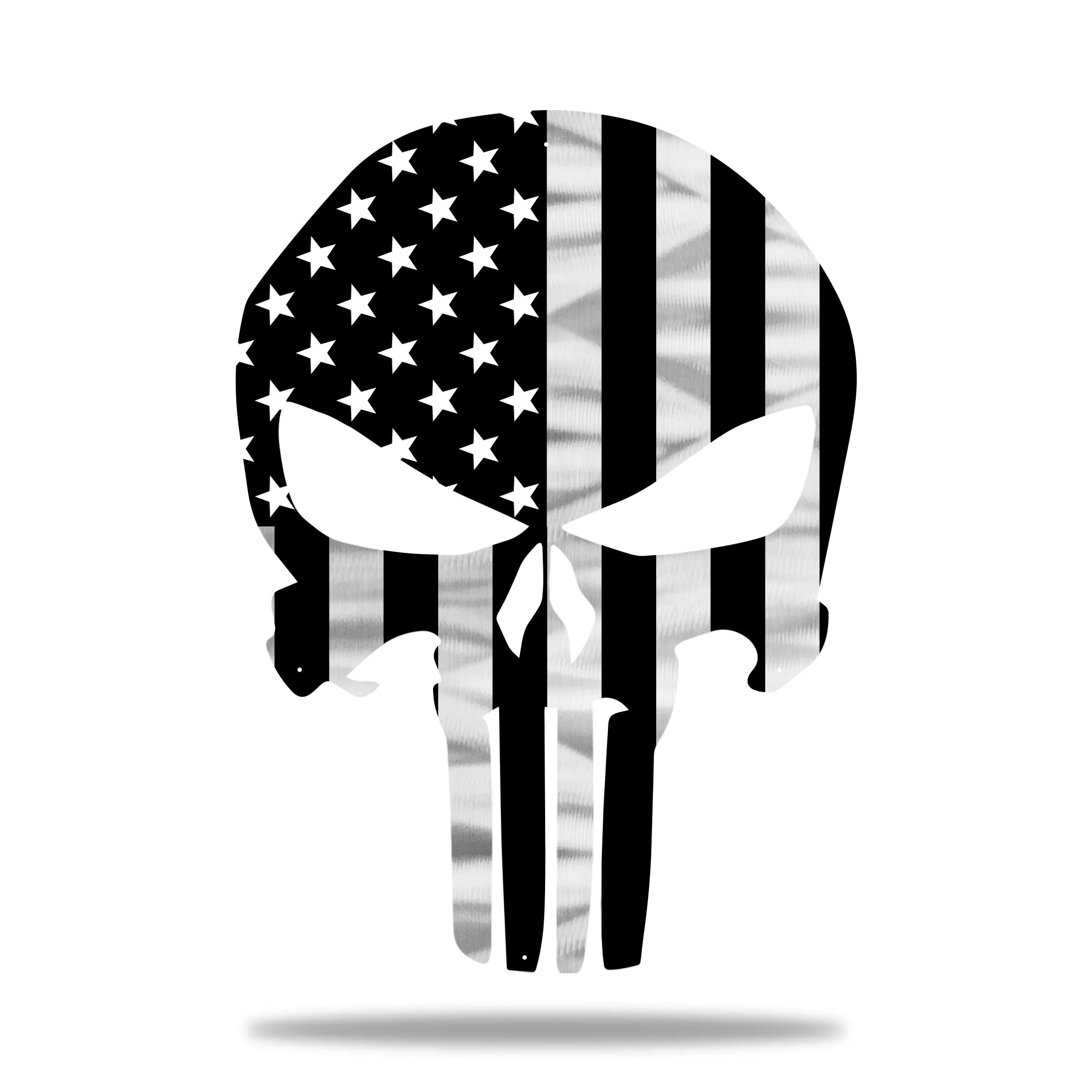 Firefighter Punisher Skull American Flag