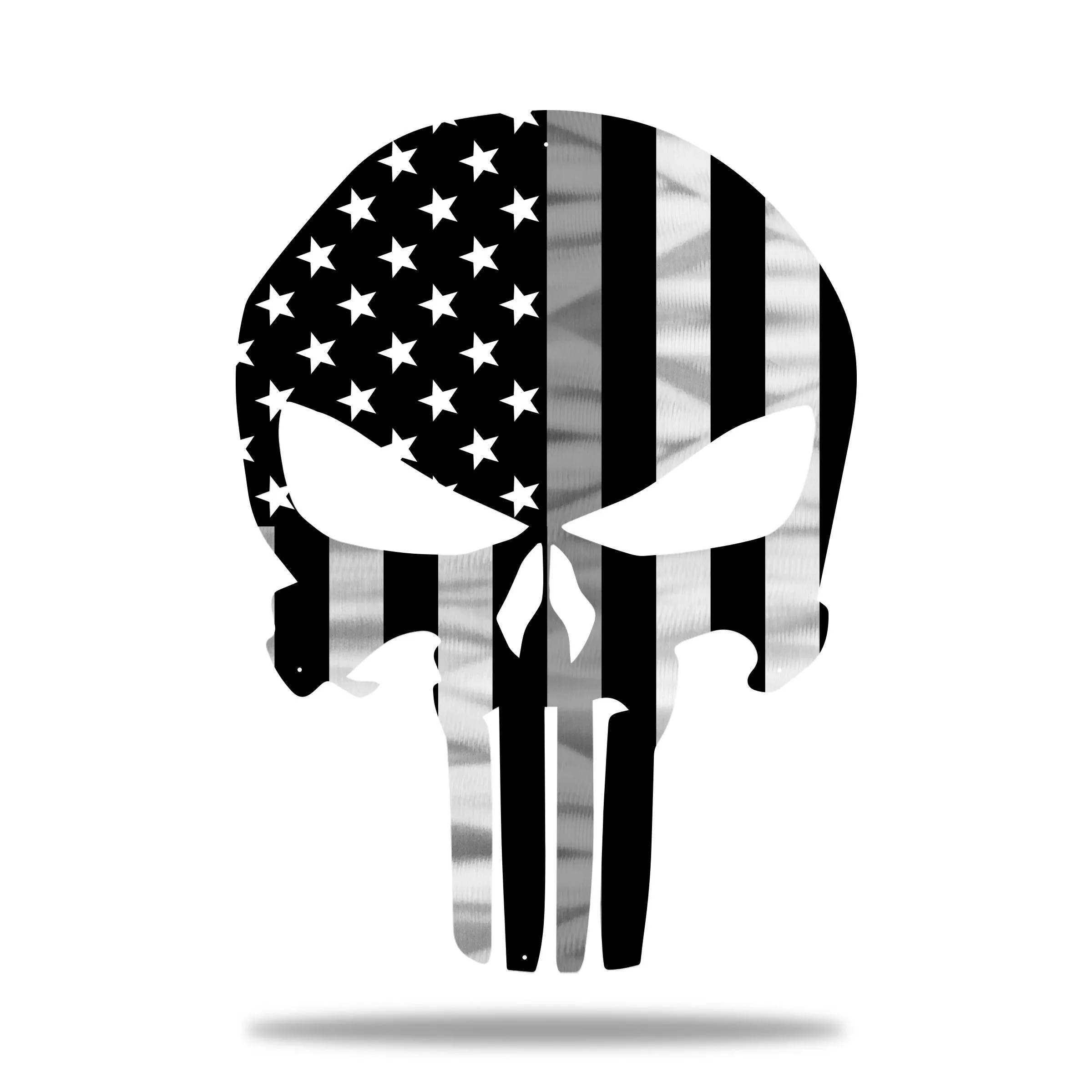 Firefighter Punisher Skull American Flag