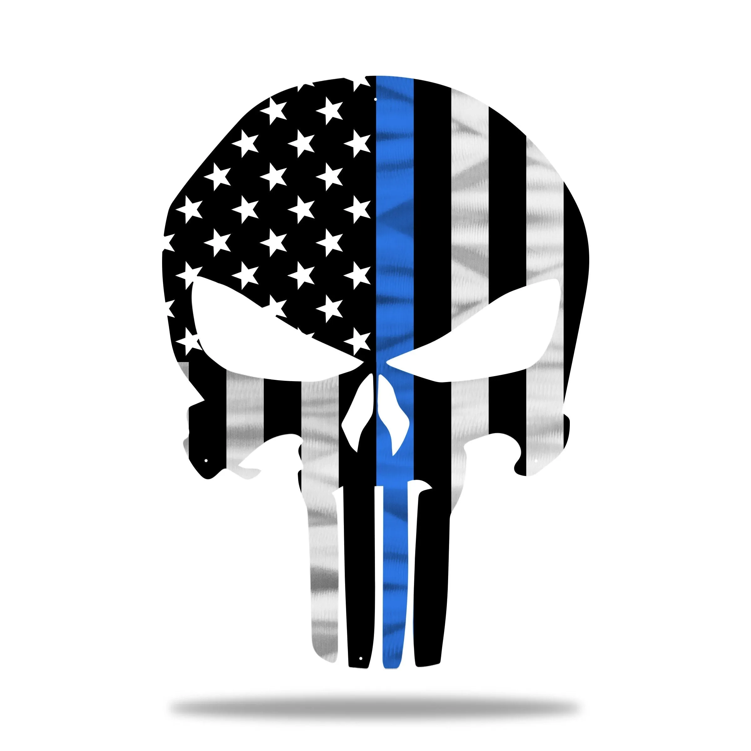 Firefighter Punisher Skull American Flag