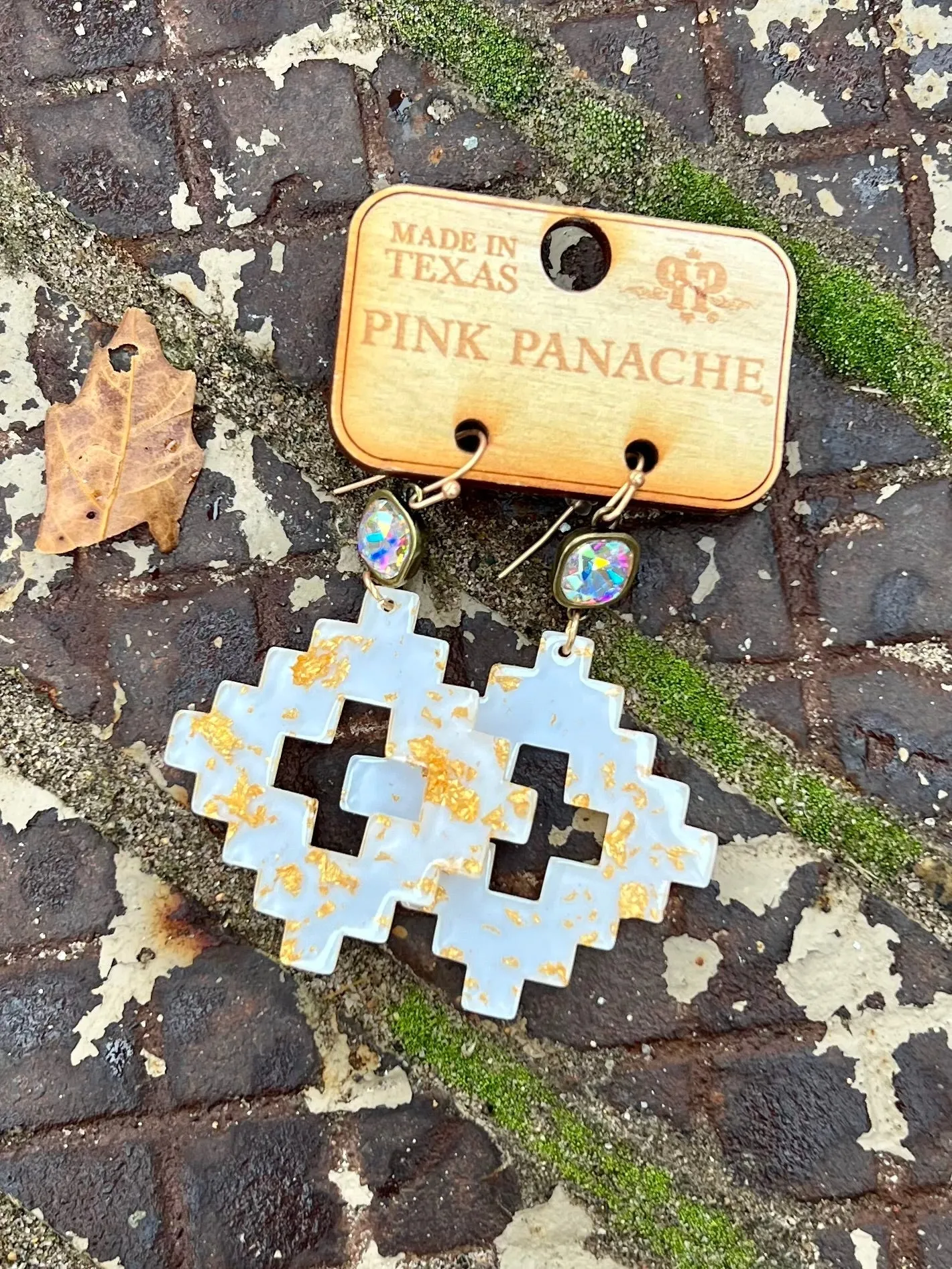 Golden Aztec Goddess Earrings