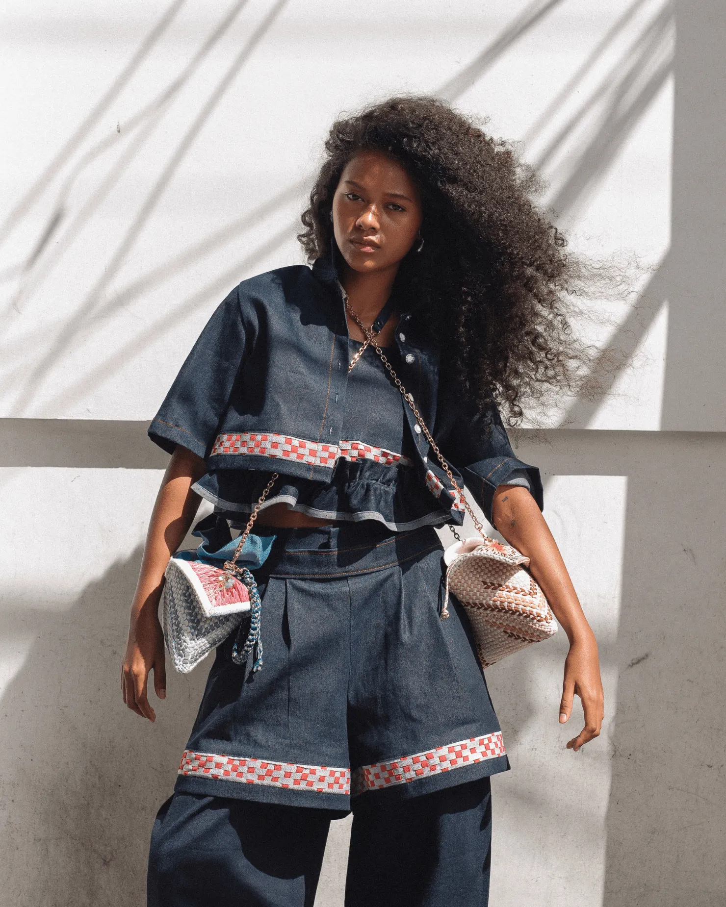 Malagos Drawstring Bag Navy