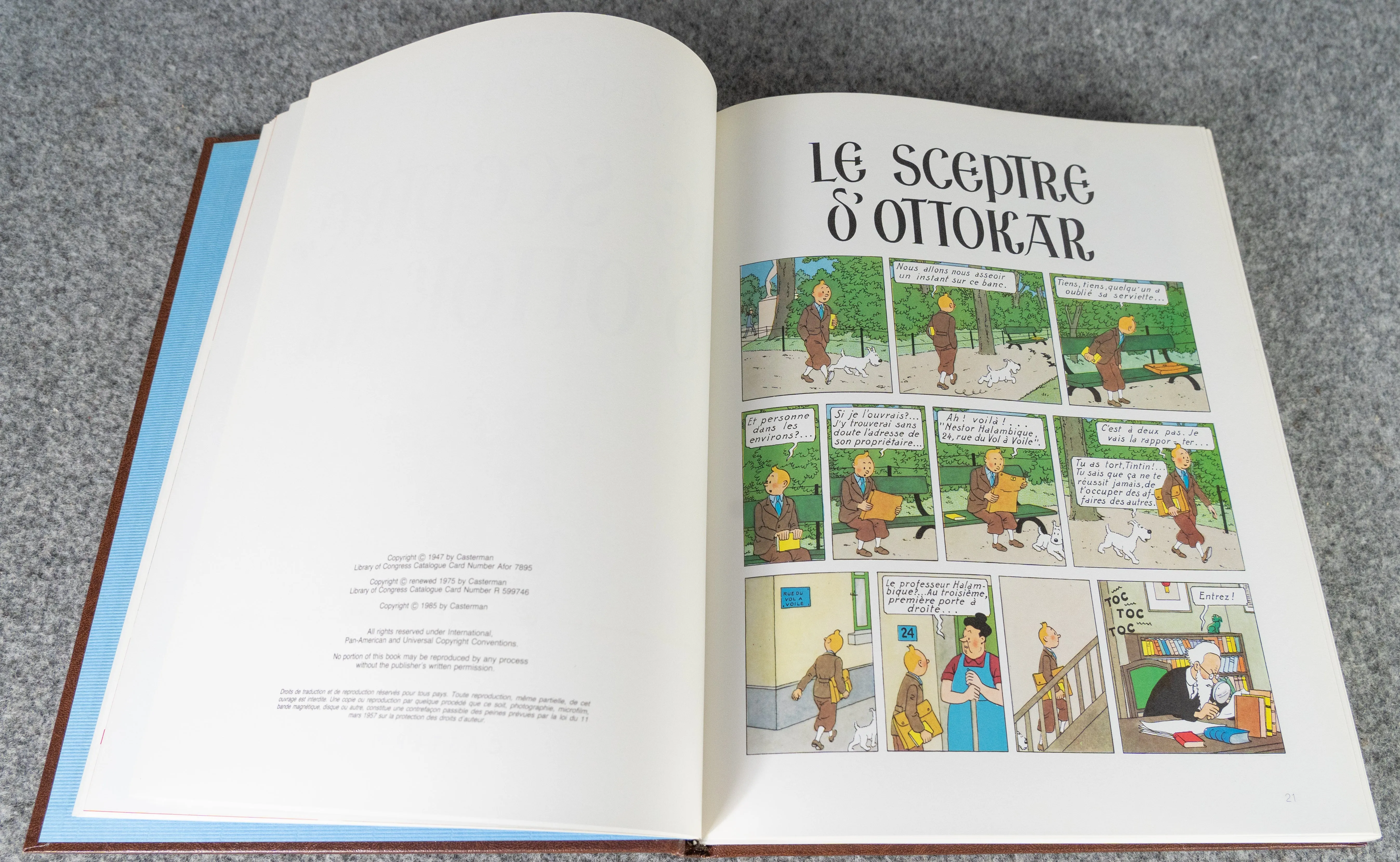 Rombaldi Tintin Volume 5 - King Ottokar's Sceptre, The Crab with the Golden Claws, The Shooting Star   Q&F - 1st Edition 1985 Herge EO