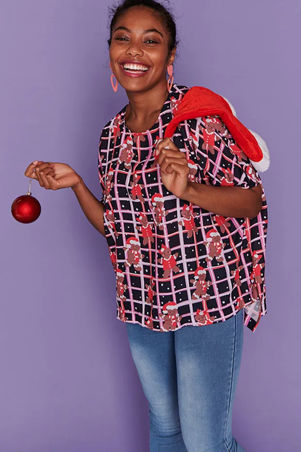 Serena Gingerbread Christmas Top