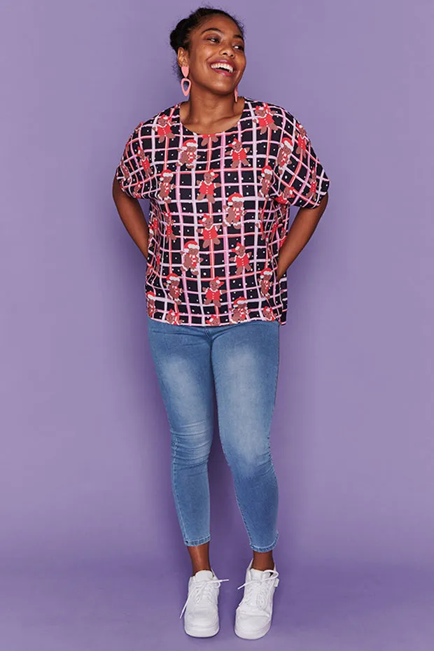 Serena Gingerbread Christmas Top