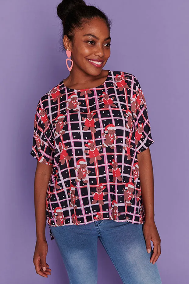 Serena Gingerbread Christmas Top