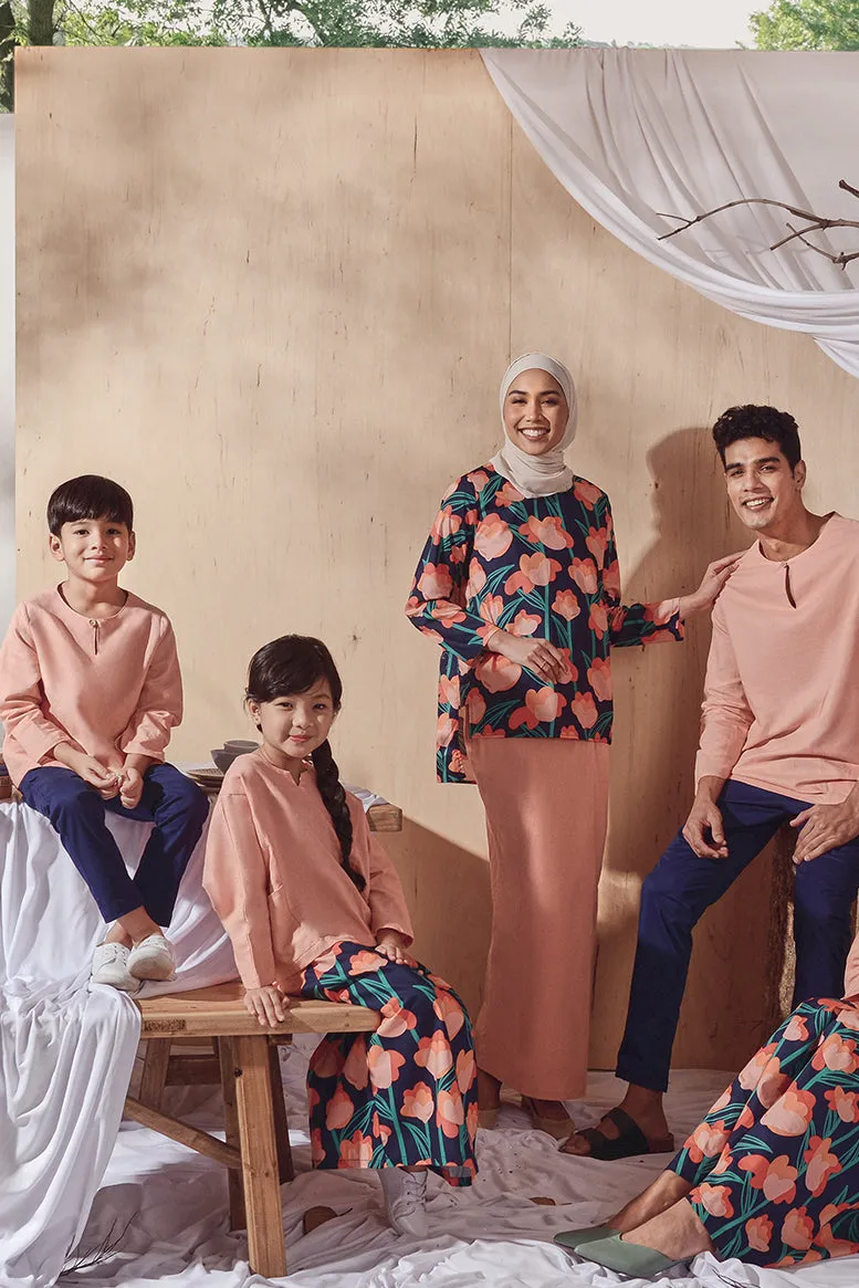 The Balik Buttons Folded Skirt - Gembira