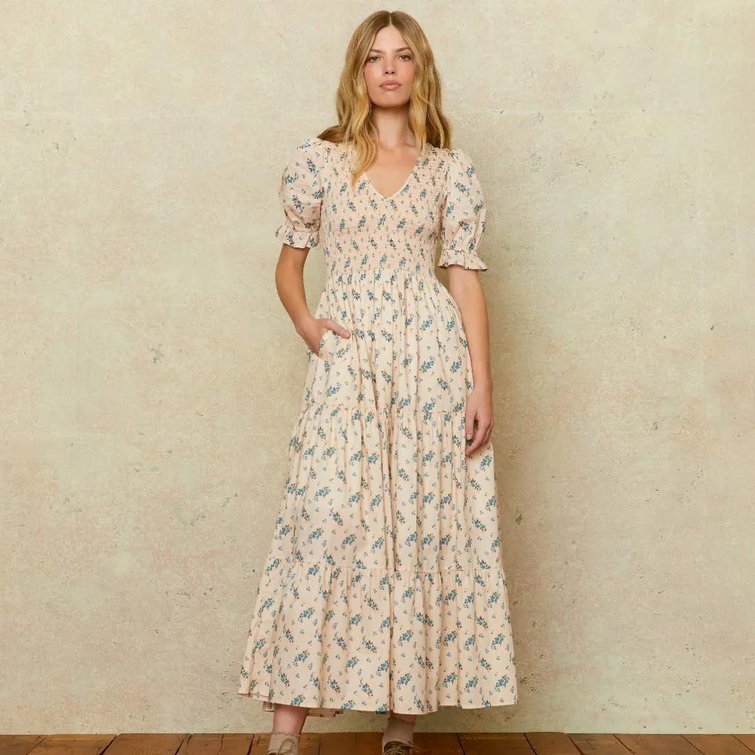 The Brooklyn Dress Petites | Mums Ditsy Cream
