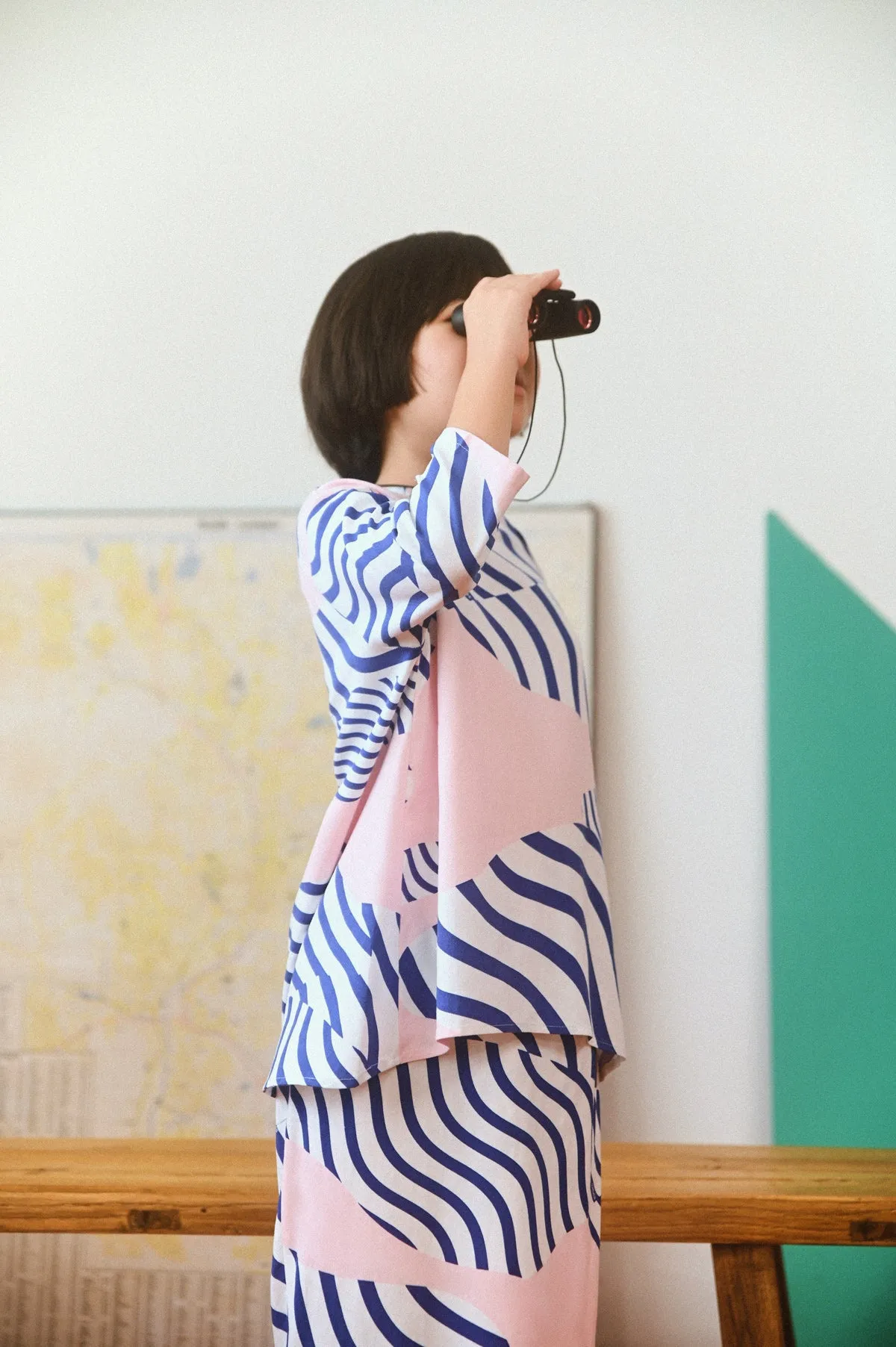The Champions Folded Skirt - Journey