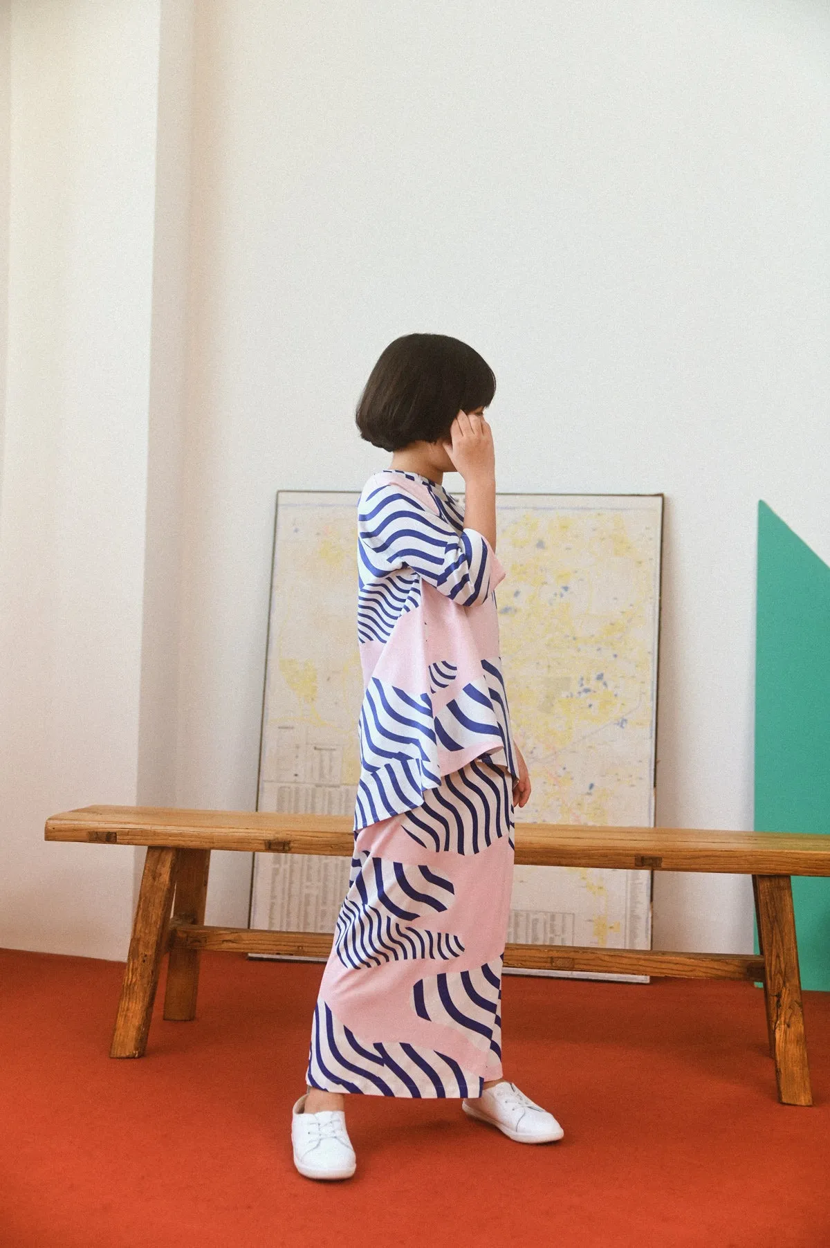 The Champions Folded Skirt - Journey