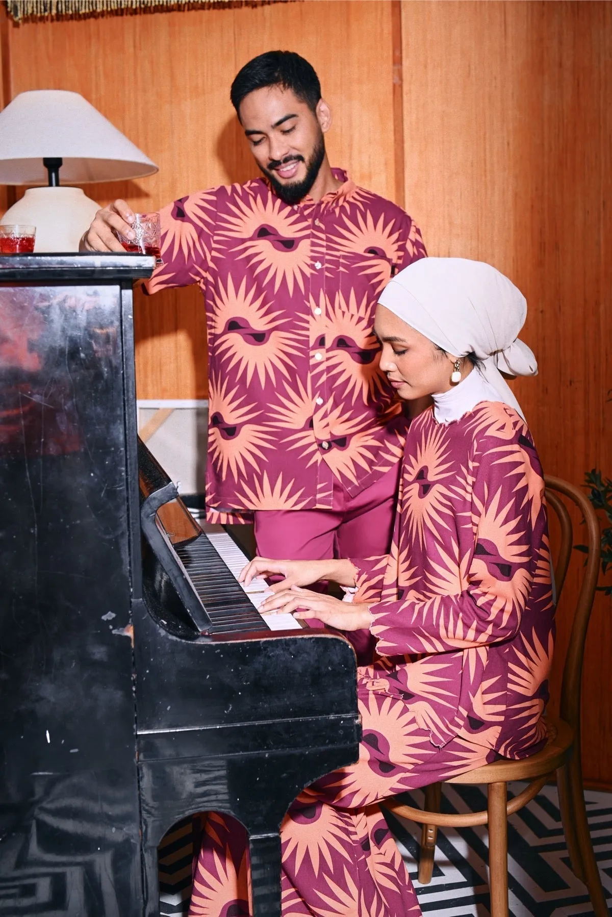 The Congkak Women Folded Skirt - Edge