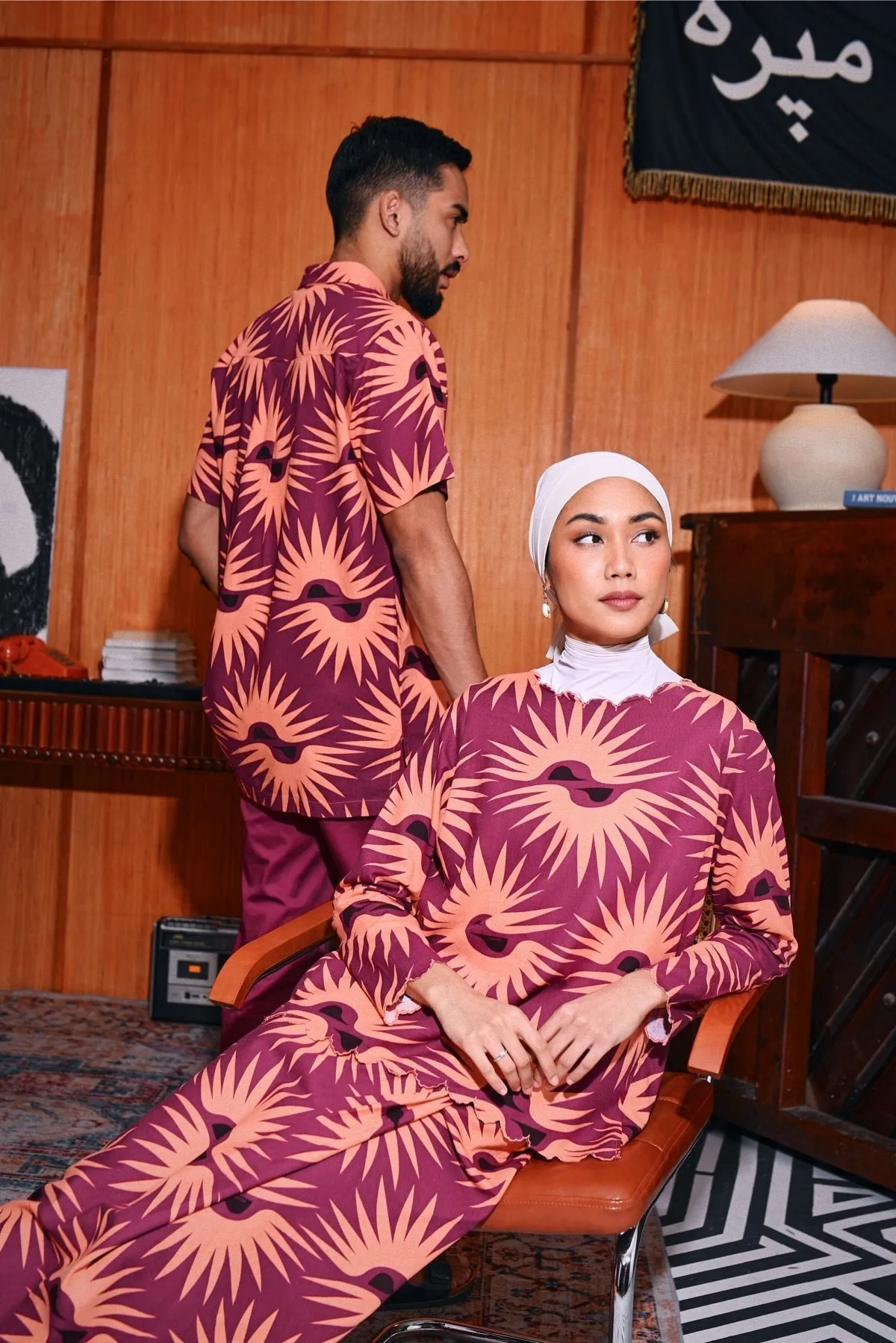 The Congkak Women Folded Skirt - Edge