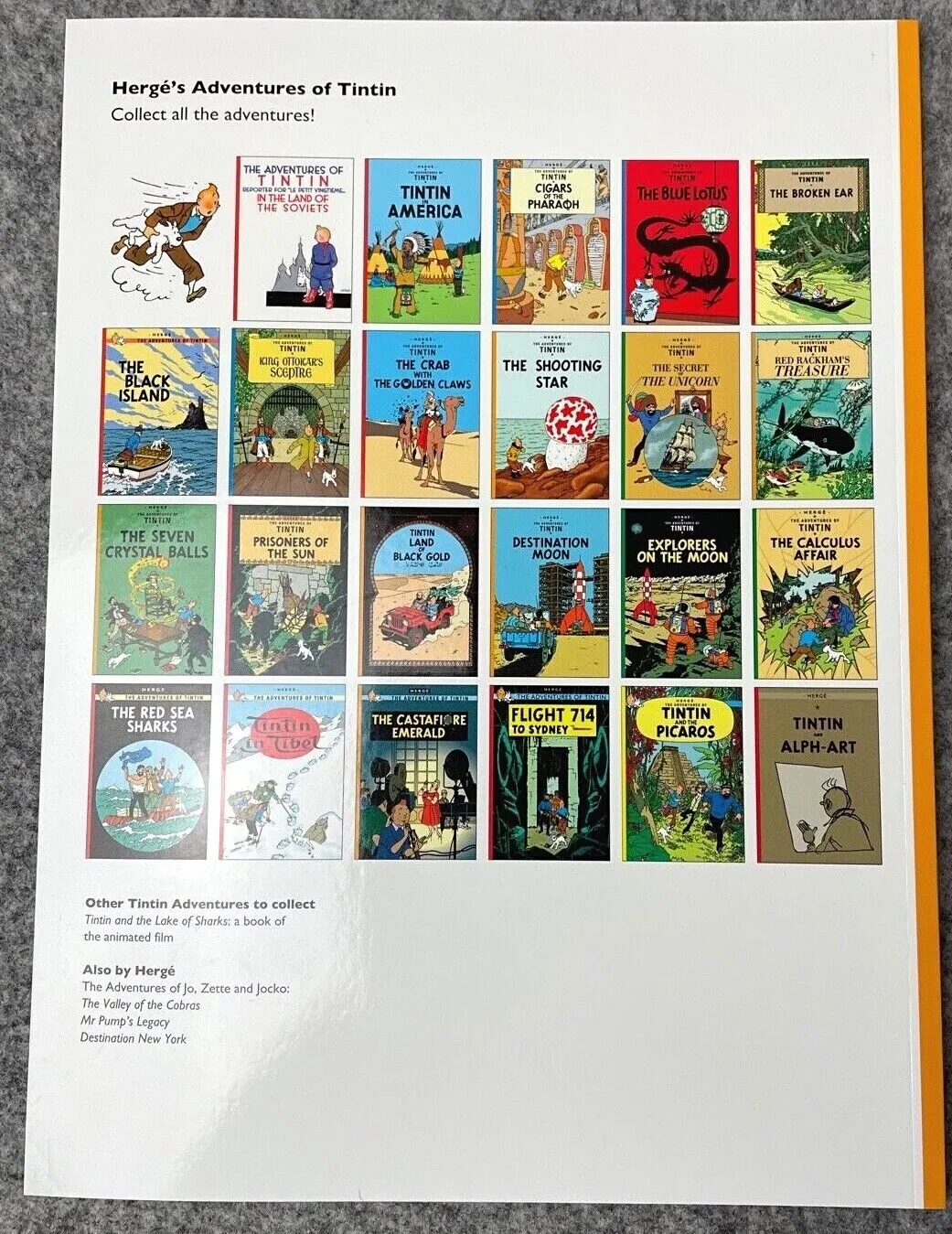 The Shooting Star - Tintin Farshore 2000s UK Edition Book Paperback Herge