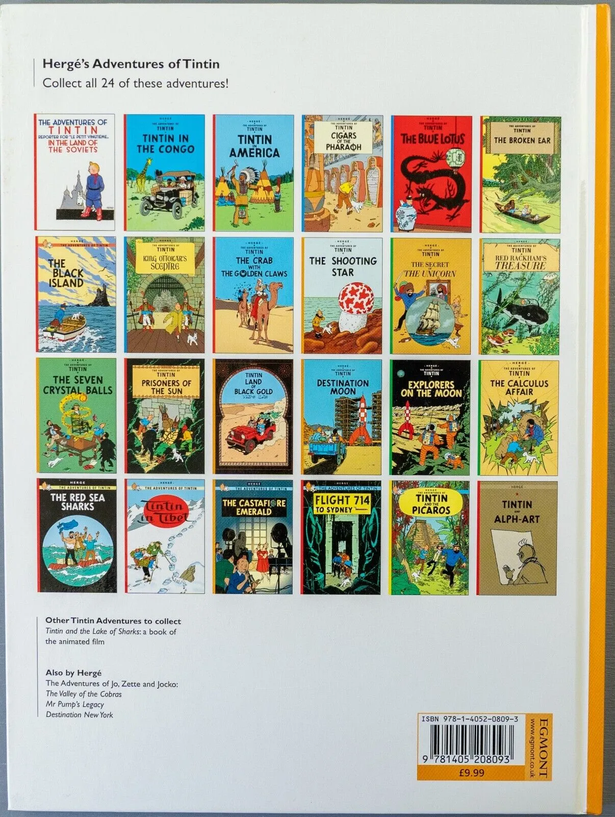 Tintin The Shooting Star: Egmont 2000s Hardback Book UK Edition